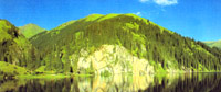 Big Almaty lake. Kazakhstan nature