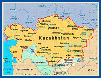 Kazakhstan map